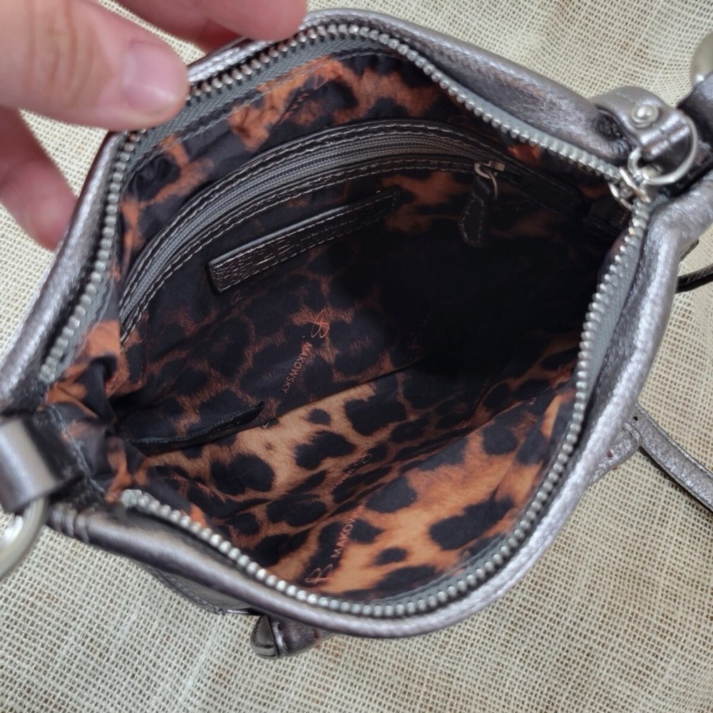 B. Makowsky Metallic Crossbody Bag - Picture 4 of 10